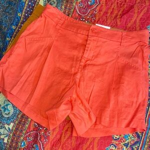 SALMON LINEN SHORTS Like New LIVERPOOL